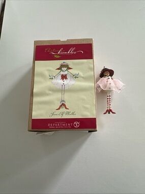 Department 56 Pink & Red Snow Elf Mother Ornament
